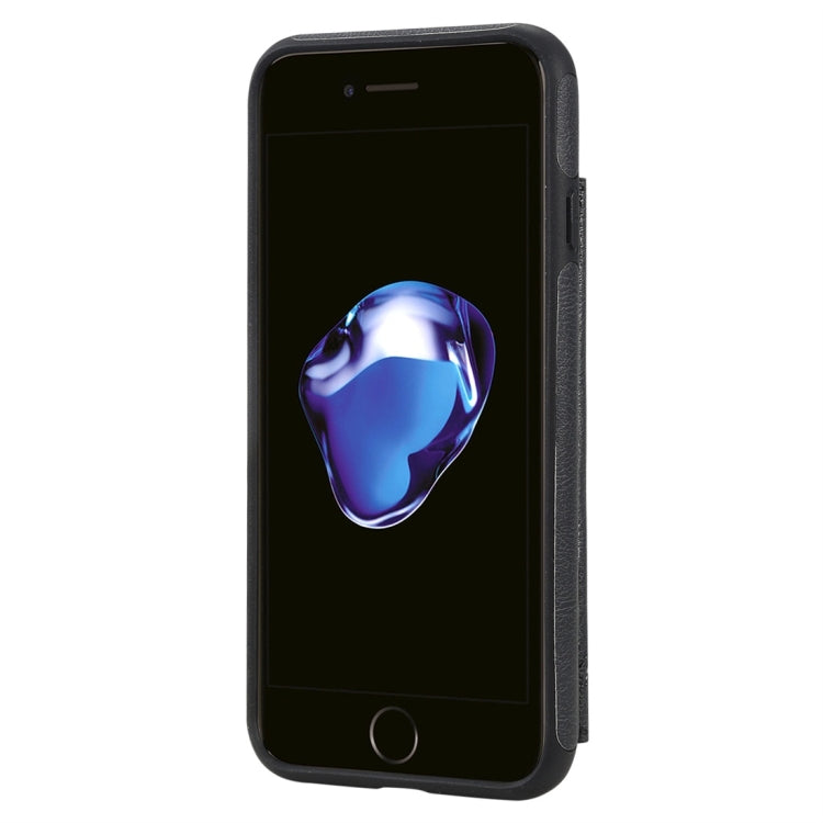 For iPhone 7 / 8 Cat Tree Embossing Pattern Shockproof Protective Case with Card Slots & Photo Frame(Black) by buy2fix