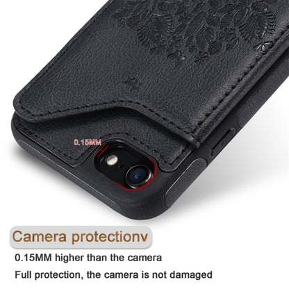 For iPhone 7 / 8 Cat Tree Embossing Pattern Shockproof Protective Case with Card Slots & Photo Frame(Rose Gold) by buy2fix