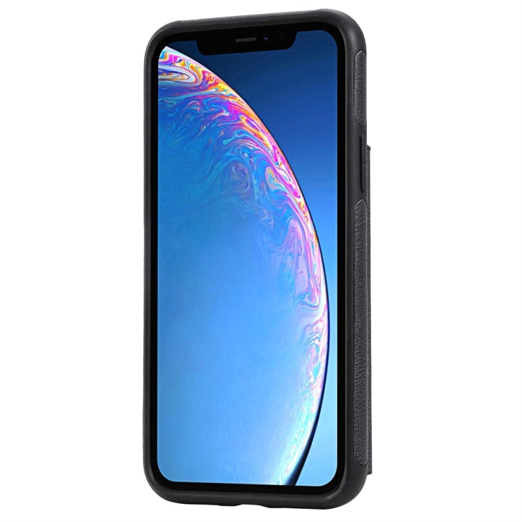 For iPhone 11 Pro Cat Tree Embossing Pattern Shockproof Protective Case with Card Slots & Photo Frame(Black) by buy2fix