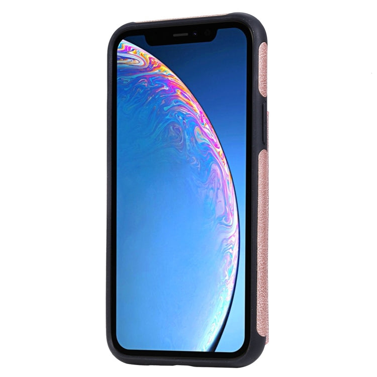 For iPhone 11 Pro Cat Tree Embossing Pattern Shockproof Protective Case with Card Slots & Photo Frame(Rose Gold) by buy2fix