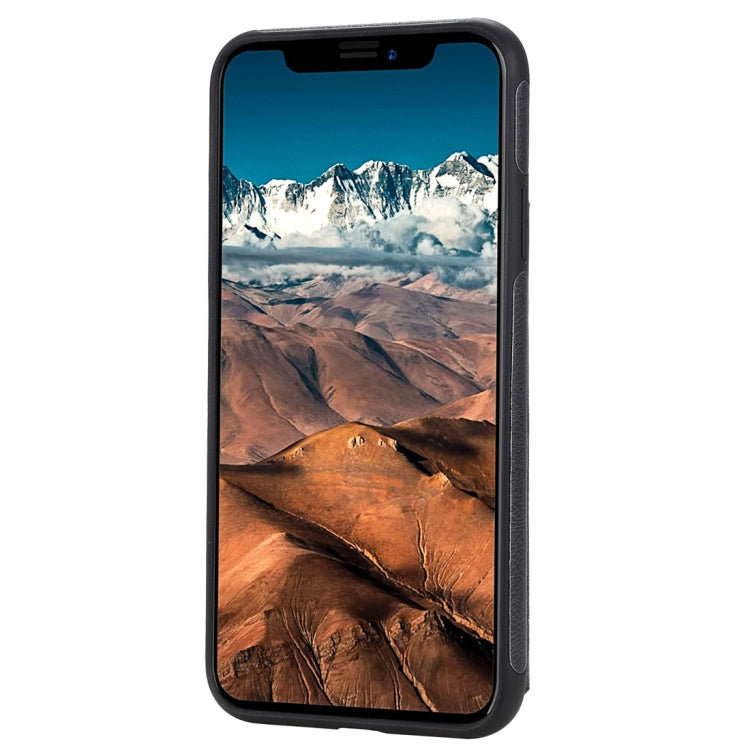 For iPhone 11 Pro Max Cat Tree Embossing Pattern Shockproof Protective Case with Card Slots & Photo Frame(Black) by buy2fix