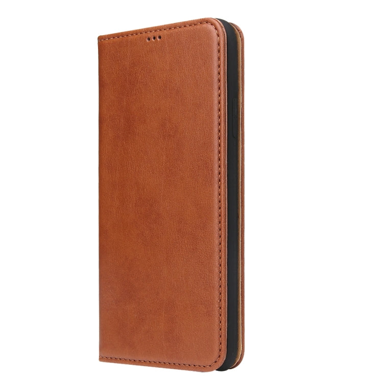 Fierre Shann PU Genuine Leather Texture Horizontal Flip Leather Case with Holder & Card Slots & Wallet For iPhone 11(Brown) by FIERRE SHANN