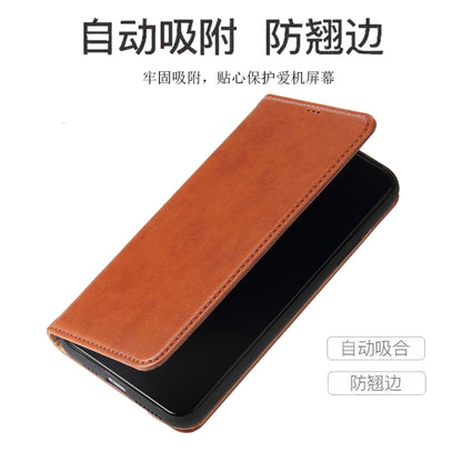 Fierre Shann PU Genuine Leather Texture Horizontal Flip Leather Case with Holder & Card Slots & Wallet For iPhone 11(Brown) by FIERRE SHANN
