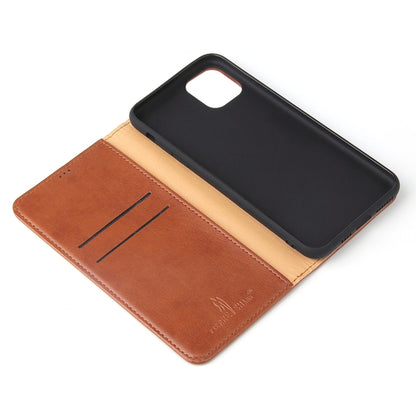 Fierre Shann PU Genuine Leather Texture Horizontal Flip Leather Case with Holder & Card Slots & Wallet For iPhone 11(Red) by FIERRE SHANN