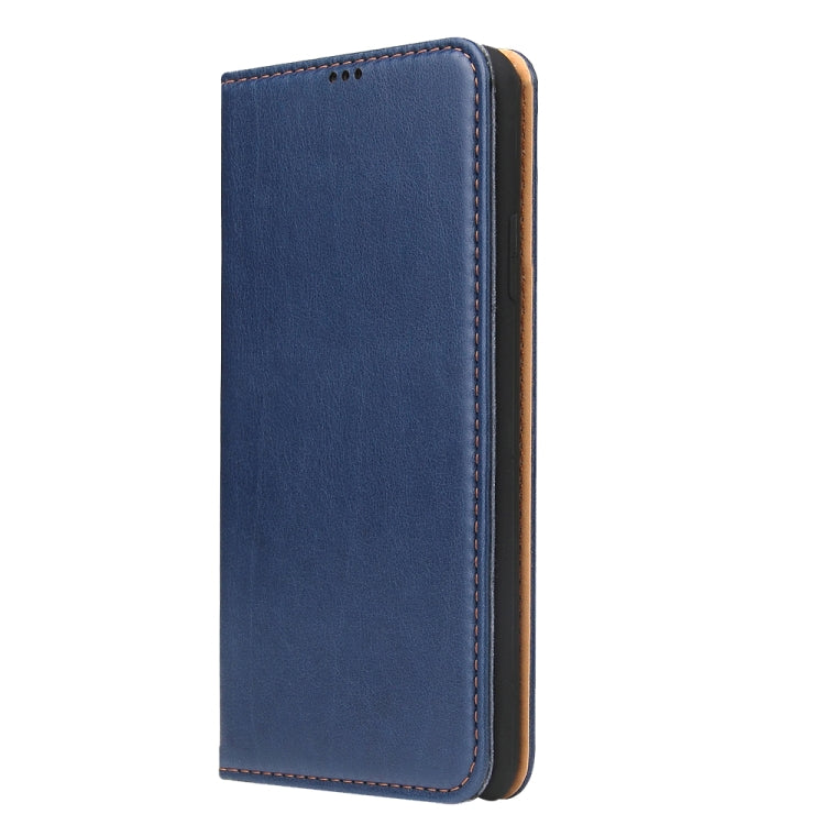 Fierre Shann PU Genuine Leather Texture Horizontal Flip Leather Case with Holder & Card Slots & Wallet For iPhone 11 Pro(Blue) by FIERRE SHANN