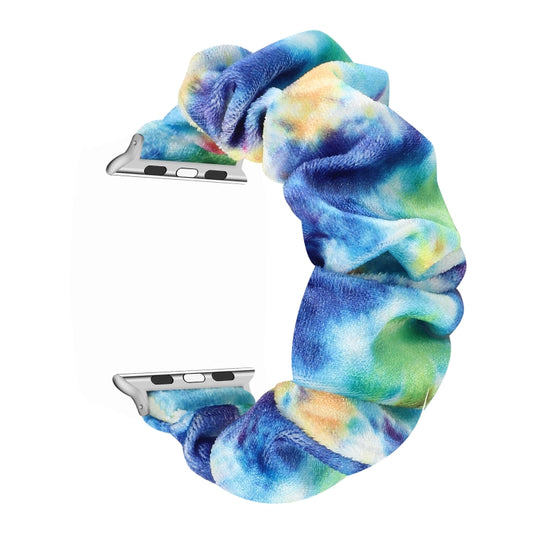 Flannel Hair Ring Strap Watch Band For Apple Watch Ultra 49mm&Watch Ultra 2 49mm / Series 9&8&7 45mm / SE 3&SE 2&6&SE&5&4 44mm / 3&2&1 42mm(11) by buy2fix