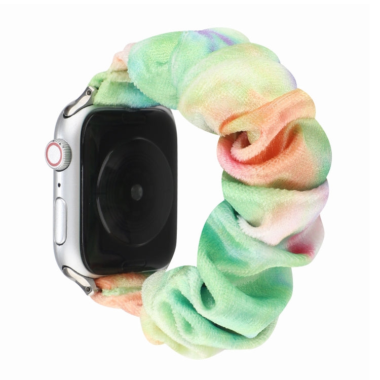Flannel Hair Ring Strap Watch Band For Apple Watch Ultra 49mm&Watch Ultra 2 49mm / Series 9&8&7 45mm / SE 3&SE 2&6&SE&5&4 44mm / 3&2&1 42mm(18) by buy2fix