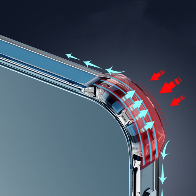 For iPhone 11 Magsafe Case Clear Four-corner Airbag Shockproof Case with Magnetic (Transparent) by buy2fix