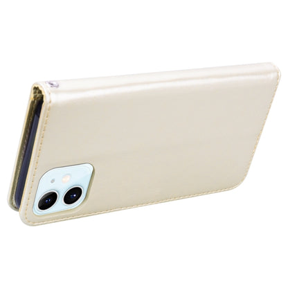 For iPhone 12 Rose Embossed Horizontal Flip PU Leather Case with Holder & Card Slots & Wallet(Gold) by buy2fix