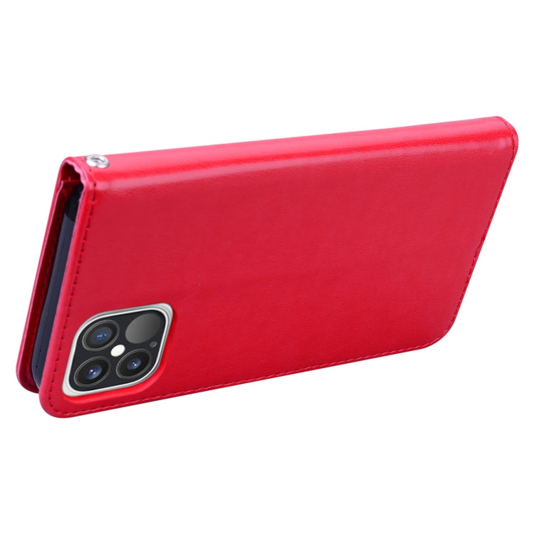For iPhone 12 Pro Rose Embossed Horizontal Flip PU Leather Case with Holder & Card Slots & Wallet(Red) by buy2fix