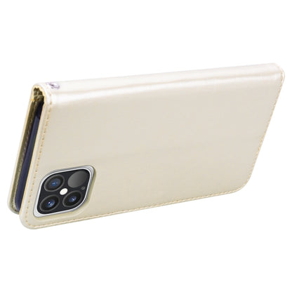 For iPhone 12 Pro Rose Embossed Horizontal Flip PU Leather Case with Holder & Card Slots & Wallet(Gold) by buy2fix