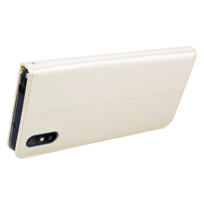 For Xiaomi Redmi 9A Rose Embossed Horizontal Flip PU Leather Case with Holder & Card Slots & Wallet(Gold) by buy2fix
