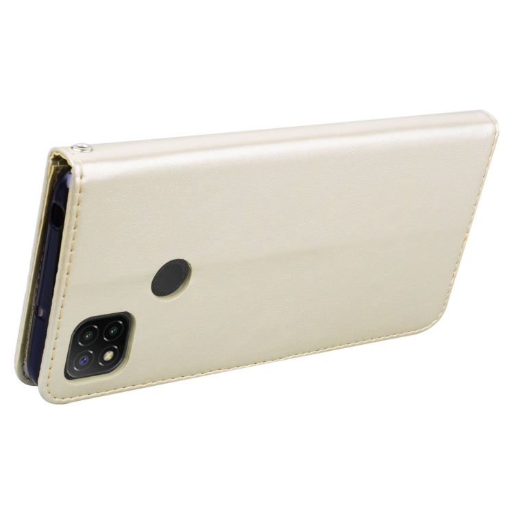 For Xiaomi Redmi 9C Rose Embossed Horizontal Flip PU Leather Case with Holder & Card Slots & Wallet(Gold) by buy2fix