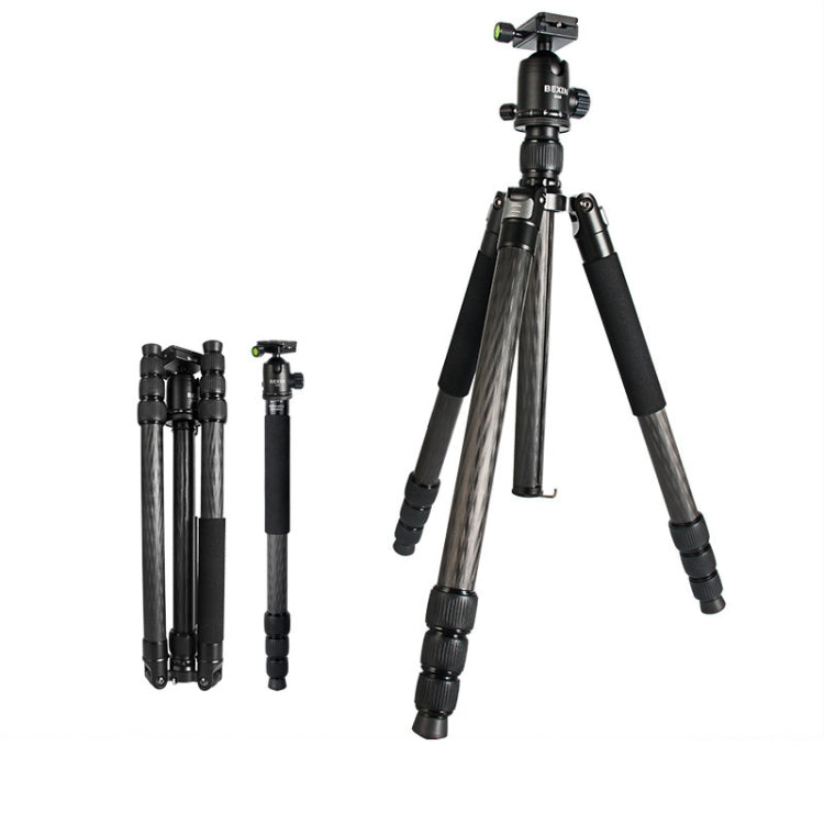 BEXIN W324C G44 Carbon Fiber Tripod Stable Shooting Camera for Video Point Dslr Camera - Camera Accessories by BEXIN | Online Shopping UK | buy2fix