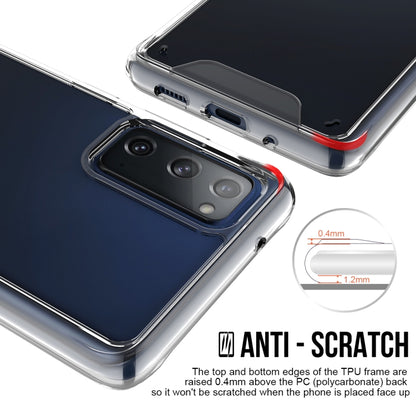 For Samsung Galaxy S20 FE Scratchproof TPU + Acrylic Space Protective Case(Transparent) by buy2fix