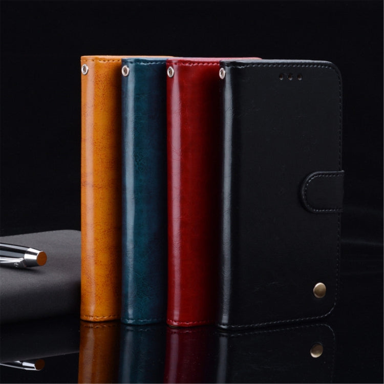 For iPhone 12 / 12 Pro Business Style Oil Wax Texture Horizontal Flip Leather Case with Holder & Card Slots & Wallet(Red) by buy2fix