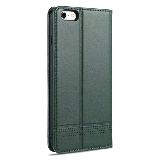 AZNS Magnetic Calf Texture Horizontal Flip Leather Case with Card Slots & Holder & Wallet For iPhone 8 / 7(Dark Green) by AZNS