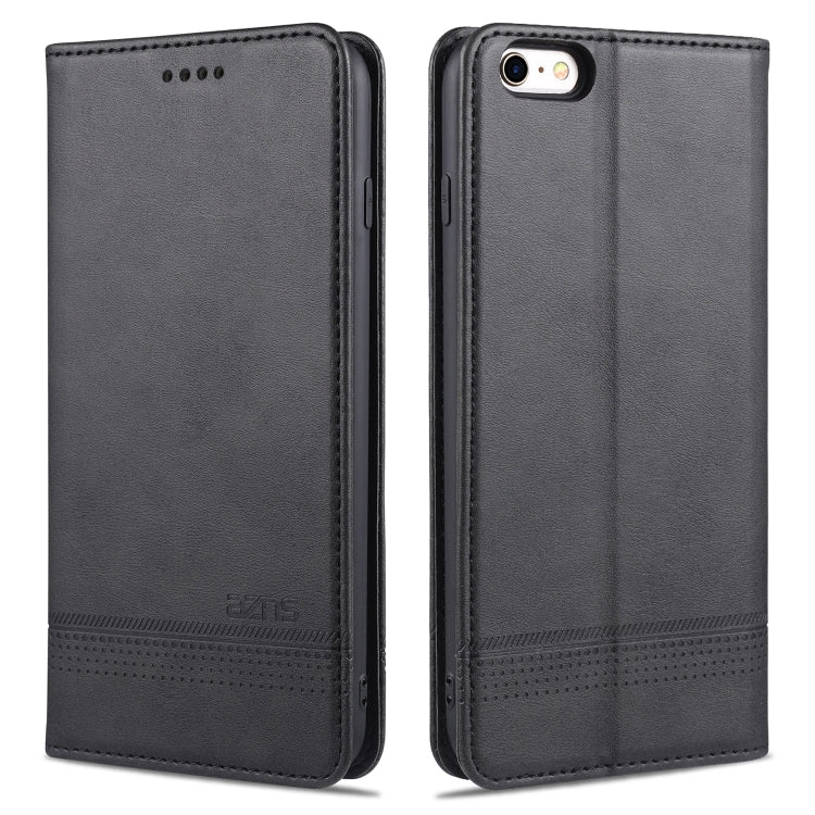 AZNS Magnetic Calf Texture Horizontal Flip Leather Case with Card Slots & Holder & Wallet For iPhone 8 / 7(Black) - More iPhone Cases by AZNS | Online Shopping UK | buy2fix