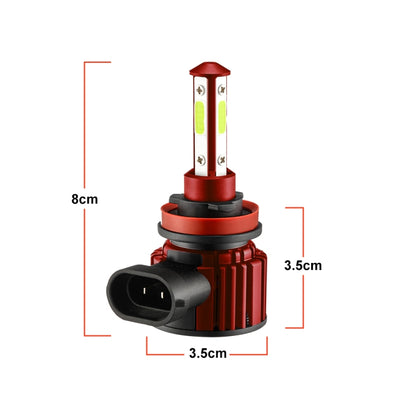 F8 H8 / H9 / H11 2 PCS DC9-36V 22W 2500LM IP68 Car LED Headlight Lamps(6000K White Light) - In Car by buy2fix | Online Shopping UK | buy2fix