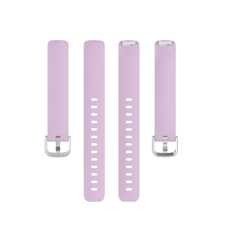 For Fitbit Inspire 2 TPE Watch Band, Size:S(Light Purple) - Smart Wear by buy2fix | Online Shopping UK | buy2fix