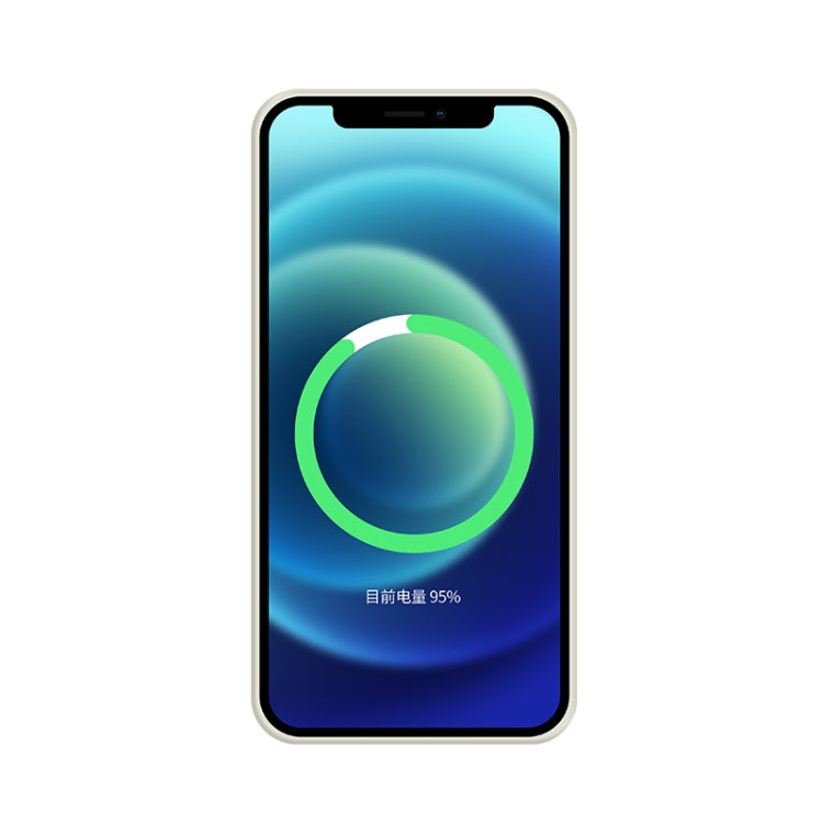 For iPhone 12 mini Silicone Full Coverage Shockproof Magsafe Case (White) by buy2fix