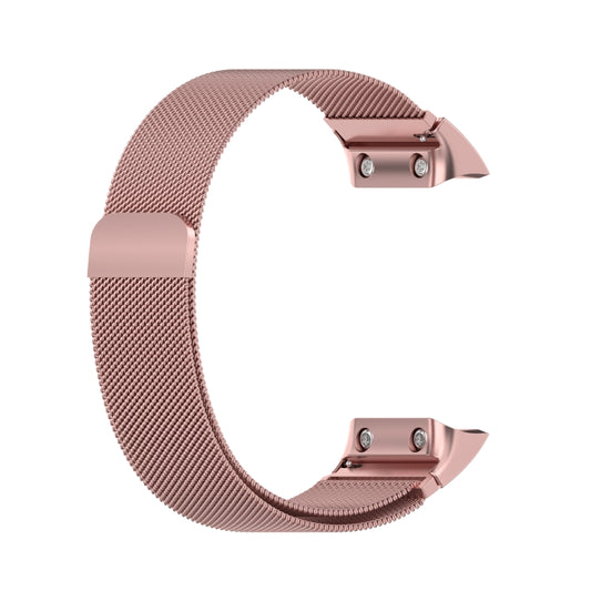 For Garmin Forerunner 35 / 30 Milanese Watch Band(Rose Pink) by buy2fix