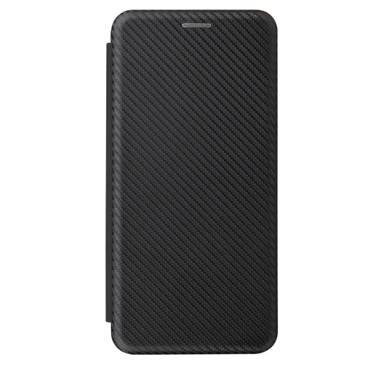 For Samsung Galaxy S21 Ultra 5G Carbon Fiber Texture Horizontal Flip TPU + PC + PU Leather Case with Card Slot(Black) by buy2fix