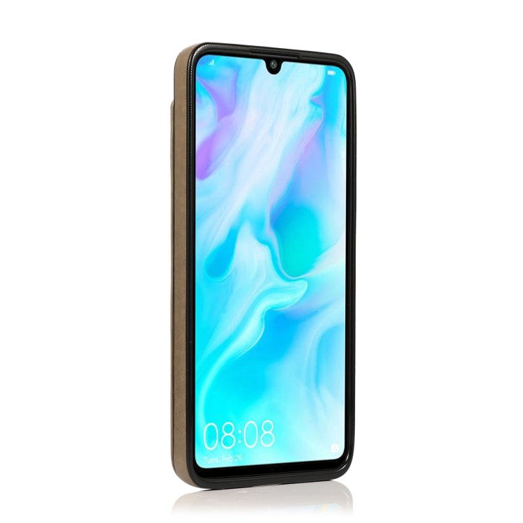For Huawei P30 Lite Double Buckle Mandala Pattern PU+TPU Protective Case with Card Slots & Holder & Photo Frame(Grey) by buy2fix