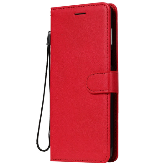 For Motorola Moto G 5G Plus Solid Color Horizontal Flip Protective Leather Case with Holder & Card Slots & Wallet & Photo Frame & Lanyard(Red) by buy2fix