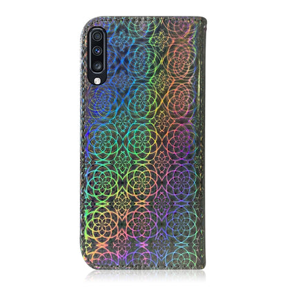 For Galaxy A70 Solid Color Colorful Magnetic Buckle Horizontal Flip PU Leather Case with Holder & Card Slots & Wallet & Lanyard(Silver) by buy2fix
