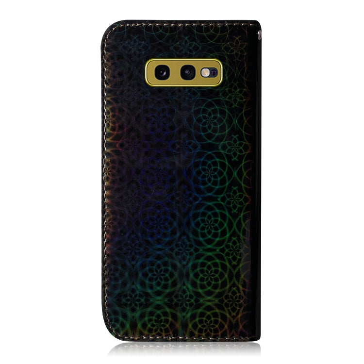 For Galaxy S10e Solid Color Colorful Magnetic Buckle Horizontal Flip PU Leather Case with Holder & Card Slots & Wallet & Lanyard(Black) by buy2fix