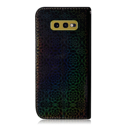For Galaxy S10e Solid Color Colorful Magnetic Buckle Horizontal Flip PU Leather Case with Holder & Card Slots & Wallet & Lanyard(Black) by buy2fix