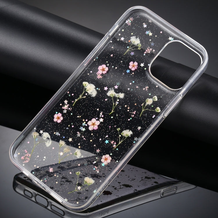 For iPhone 11 Gypsophila Flowers Pattern TPU Protective Case (Pink) by buy2fix