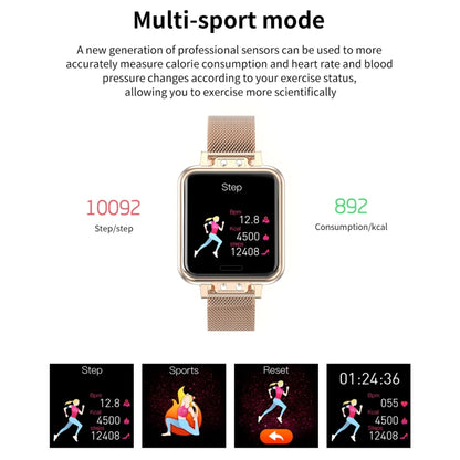 ZL13 1.22 inch Color Screen IP67 Waterproof Smart Watch, Support Sleep Monitor / Heart Rate Monitor / Menstrual Cycle Reminder(Gold) - Smart Wear by buy2fix | Online Shopping UK | buy2fix