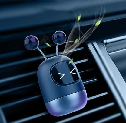 Cartoon Robot Car Air Outlet Aromatherapy(Squint Face Bag) by buy2fix
