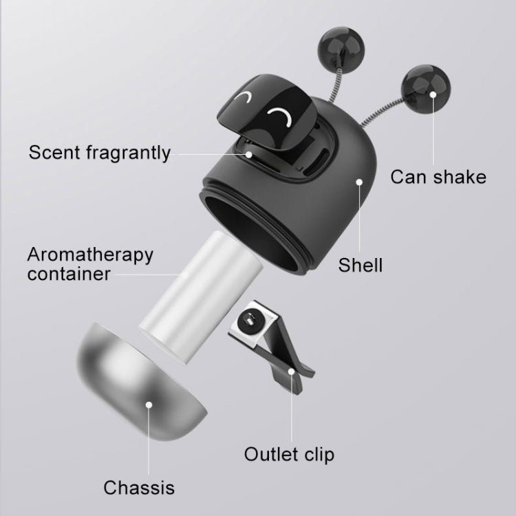 Cartoon Robot Car Air Outlet Aromatherapy(Happy Face) by buy2fix