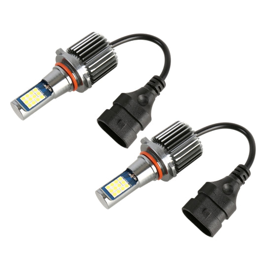9005 2 PCS DC12-24V / 10.5W Phares antibrouillard de voiture avec 24LED SMD-3030 et courant constant, emballage en boîte (lumière blanche)