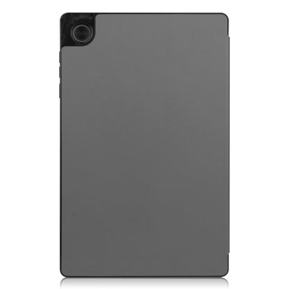 For Lenovo Tab M10 HD 2nd Gen TB-X306 Caster Pattern Horizontal Flip Tablet PC Protective Leather Case with Tri-fold Bracket & Sleep Function(Gray) - For Lenovo by buy2fix | Online Shopping UK | buy2fix