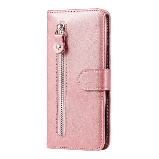 For OPPO A52 / A72 / A92 Fashion Calf Texture Zipper Horizontal Flip Leather Case with Holder & Card Slots & Wallet(Rose Gold) by buy2fix