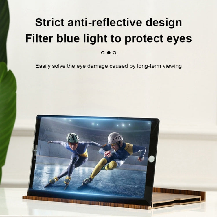 12 Inch Log HD Mobile Phone Screen Amplifier(Coffee Wood Grain) - Screen Magnifier by buy2fix | Online Shopping UK | buy2fix