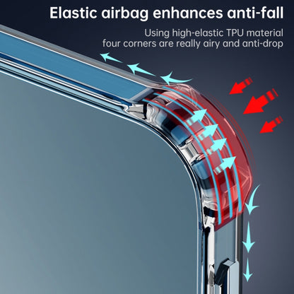 For iPhone XR Clear Four-corner Airbag Magnetic Shockproof Protective Magsafe Case by buy2fix