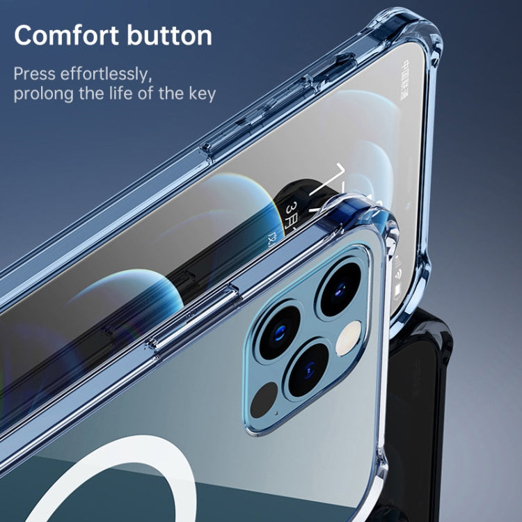 For iPhone XS Max Clear Four-corner Airbag Magnetic Shockproof Protective Magsafe Case by buy2fix