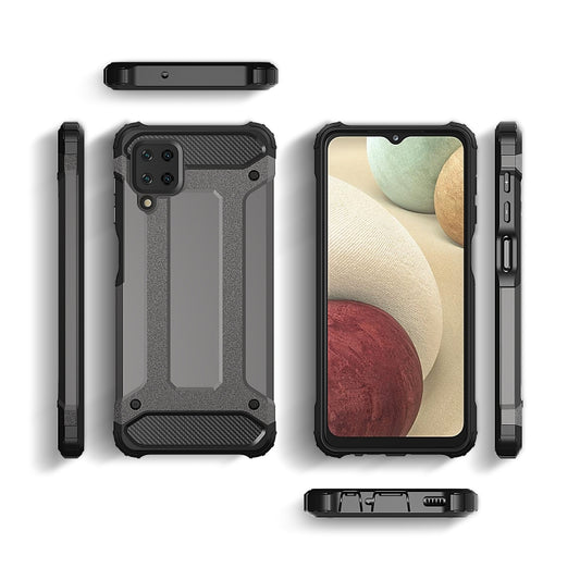 For Samsung Galaxy A12 Magic Armor TPU + PC Combination Case(Silver) by buy2fix