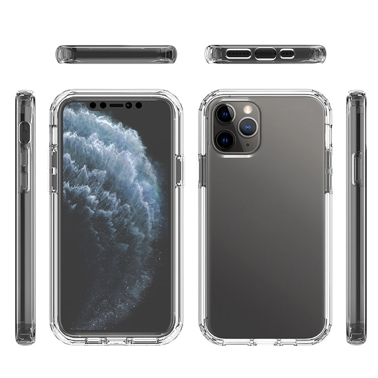 For iPhone 11 Pro Shockproof High Transparency Two-color Gradual Change PC+TPU Candy Colors Protective Case (Black) by buy2fix