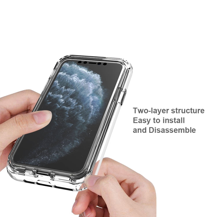 For iPhone 11 Pro Shockproof High Transparency Two-color Gradual Change PC+TPU Candy Colors Protective Case (Black) by buy2fix