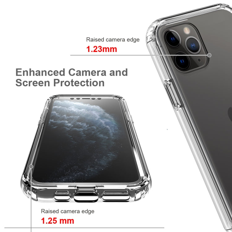 For iPhone 11 Pro Shockproof High Transparency Two-color Gradual Change PC+TPU Candy Colors Protective Case (Black) by buy2fix