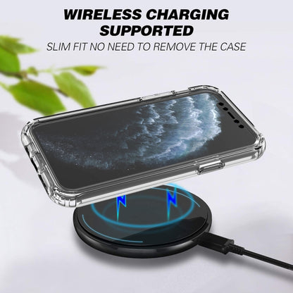 For iPhone 11 Pro Shockproof High Transparency Two-color Gradual Change PC+TPU Candy Colors Protective Case (Black) by buy2fix