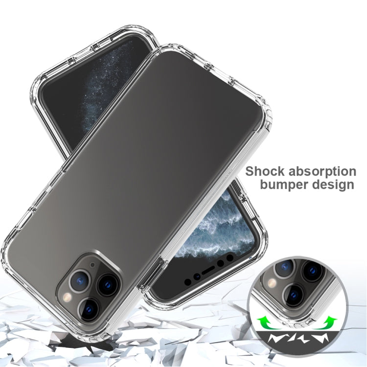 For iPhone 11 Pro Shockproof High Transparency Two-color Gradual Change PC+TPU Candy Colors Protective Case (Black) by buy2fix