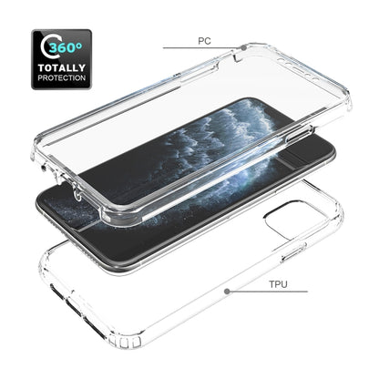 For iPhone 11 Pro Max Shockproof High Transparency Two-color Gradual Change PC+TPU Candy Colors Protective Case (Black) by buy2fix