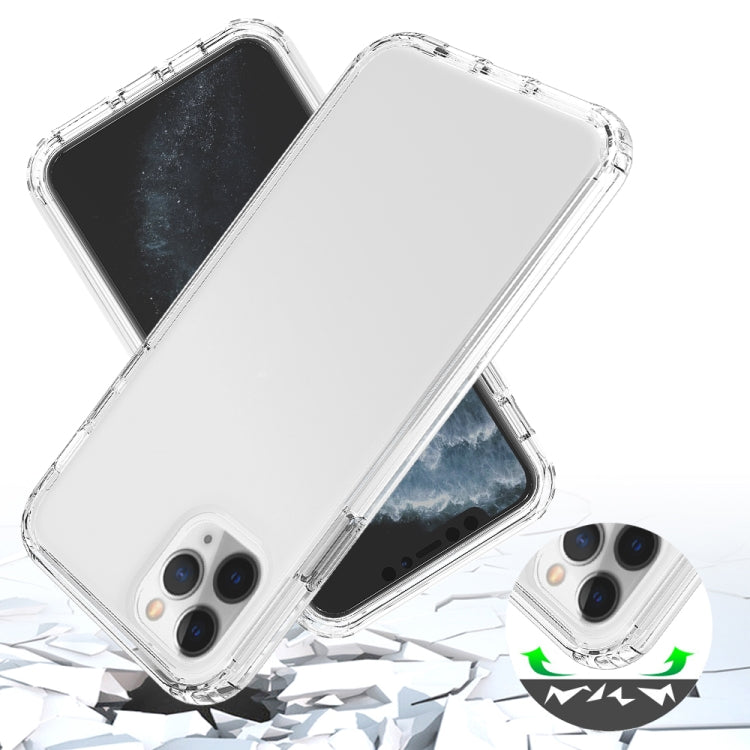 For iPhone 11 Pro Max Shockproof High Transparency Two-color Gradual Change PC+TPU Candy Colors Protective Case (Black) by buy2fix